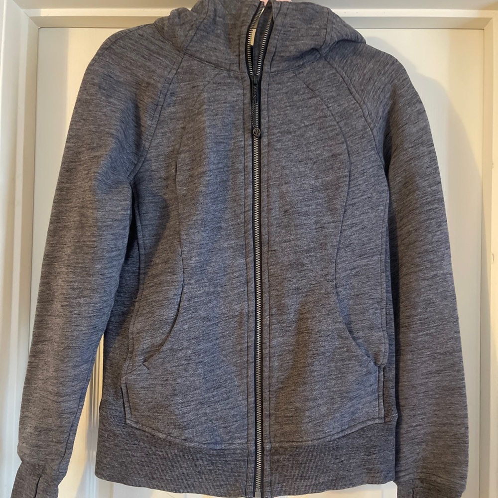 Lululemon Athletica Gray Full-Zip Hoodie Sweatshirt